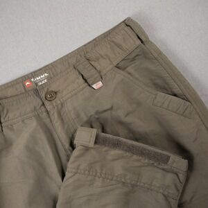 Simms Lined Guide Series Fishing Pants Mens M 31x31 Drab Nylon Hiking Utility